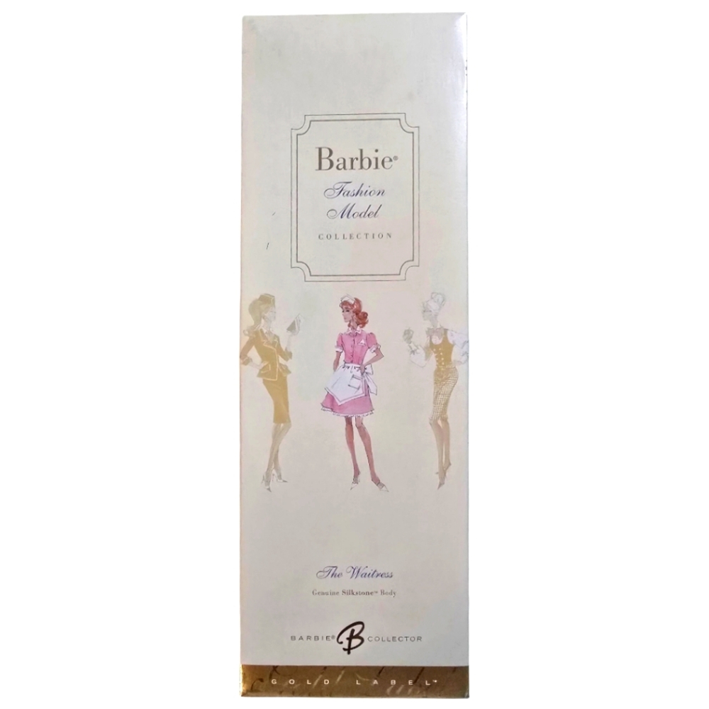 Barbie Fashion Model Collection Waitress Doll - Pink and Gold - Picture 2 of 6